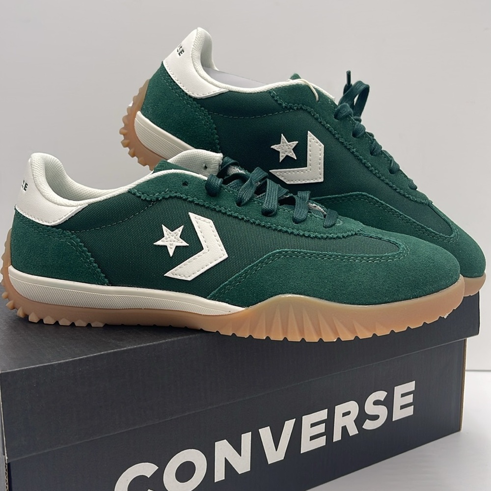 Converse Men’s RUN STAR TRAINER OX GREEN ENVY/EGRET/WHITE A13359C Sneakers - Picture 8 of 16